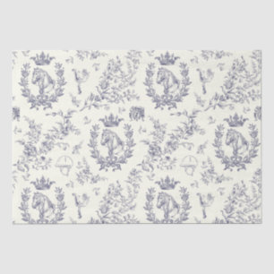 Papier Mousseline Classy Elegant Bleu Équestre Clair Toile