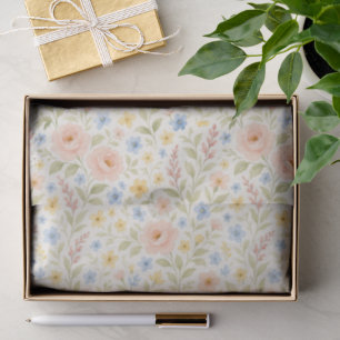 Papier Mousseline Classy Shabby Chic Floral Motif