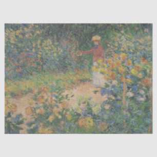 Papier Mousseline Claude Monet 1895 Vintage dans le jardin