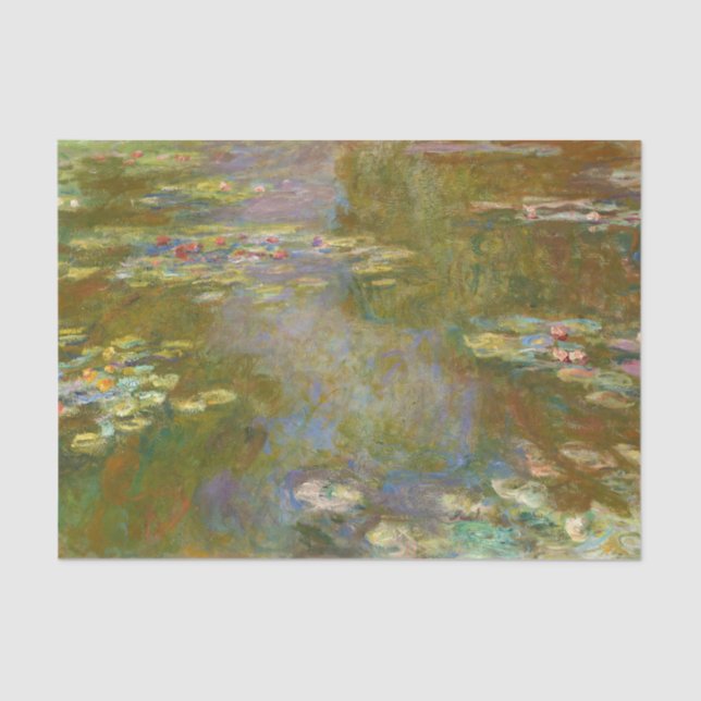 Papier Mousseline Claude Monet - Bassin aux Nymphéas 1917 (Recto)