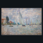 Papier Mousseline Claude Monet - Bateaux Regatta à Argenteuil<br><div class="desc">La régate des bateaux à Argenteuil / Régate a Argenteuil - Claude Monet,  Huile sur Toile,  1874</div>