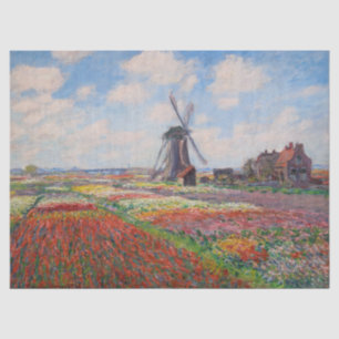 Papier Mousseline Claude Monet - Champ de Tulipes en Hollande
