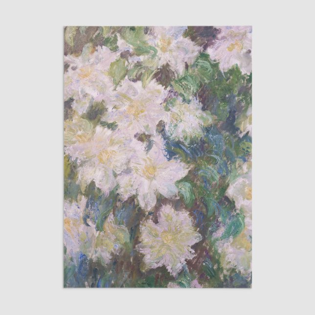 Papier Mousseline Claude Monet - Clematis blanc (Créateur téléchargé)