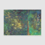 Papier Mousseline Claude Monet - Coin d'un étang avec des Nénuphars<br><div class="desc">Coin du bassin aux nympheas / Coin d'un étang avec Nénuphars - Claude Monet,  Huile sur toile,  1918</div>