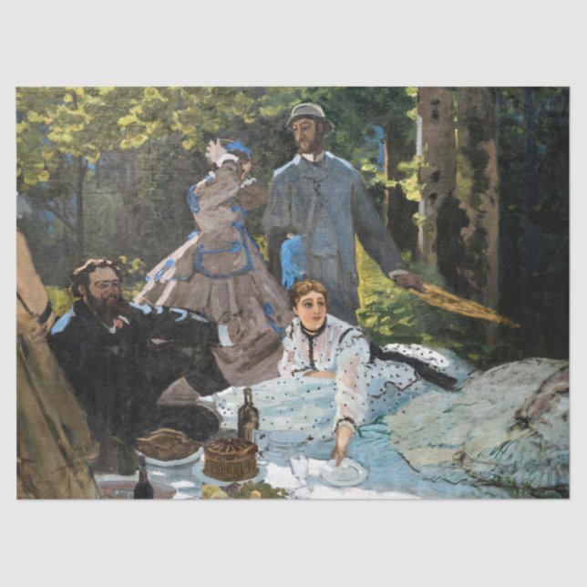Papier Mousseline Claude Monet - Déjeuner sur l'herbe, panneau droit (Recto)