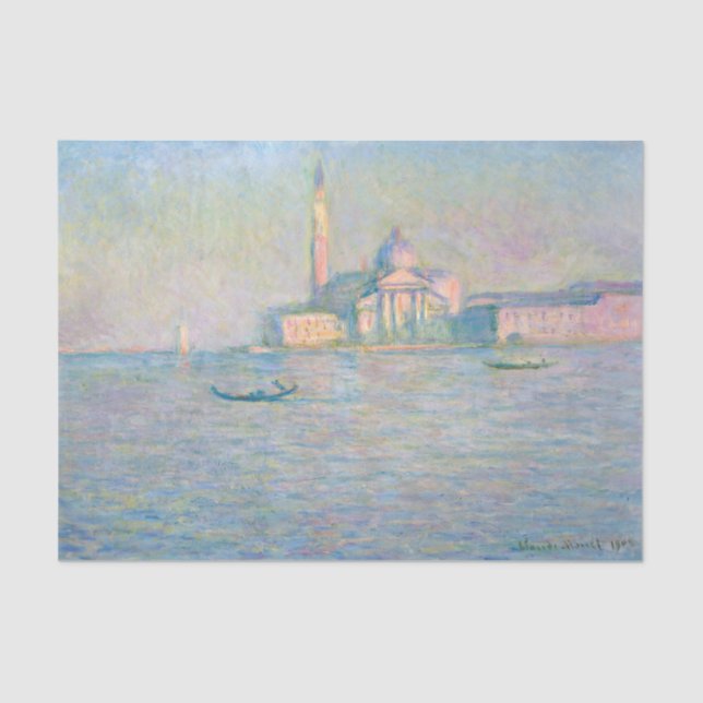 Papier Mousseline Claude Monet - Eglise de San Giorgio Maggiore (Recto)