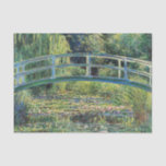 Papier Mousseline Claude Monet - Etang Lily et Pont Japonais<br><div class="desc">L'étang Lily et le pont japonais / Le Bassin aux nympheas - Claude Monet,  1899</div>