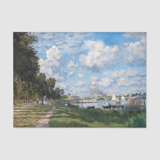 Papier Mousseline Claude Monet - Le Bassin d'Argenteuil (Recto)
