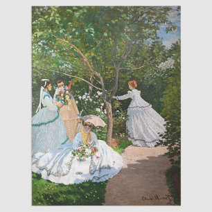 Papier Mousseline Claude Monet - Les femmes dans le jardin