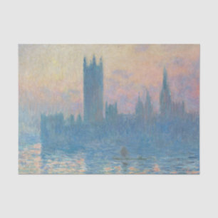 Papier Mousseline Claude Monet Les maisons du Parlement Coucher de s