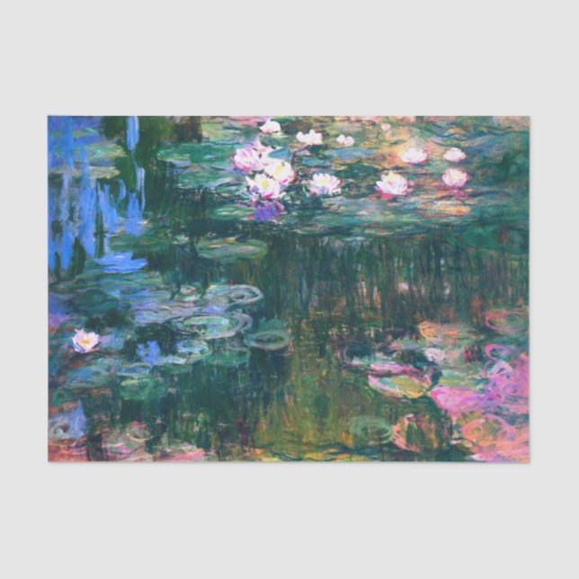 Papier Mousseline Claude Monet - Lys d'eau (1917) (Recto)