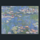 Papier Mousseline Claude Monet // Nappes d'eau<br><div class="desc">Water Lilies est une série d'environ 250 peintures à l'huile réalisées par l'impressionniste Claude Monet (1840-1926). Les peintures représentent le jardin fleuri de Monet à Giverny et ont été l'objet principal de la production artistique de Monet pendant les dernières trente années de sa vie.</div>