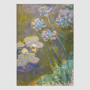 Papier Mousseline Claude Monet - Nénuphars et Agapanthus