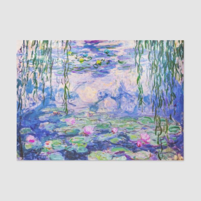 Papier Mousseline Claude Monet - Nymphéas / Nymphéas 1919 (Recto)