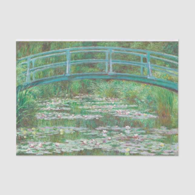 Papier Mousseline Claude Monet pont de football japonais. Impression (Recto)