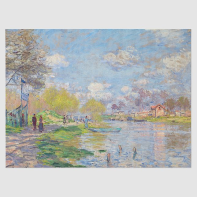 Papier Mousseline Claude Monet - Printemps de la Seine (Recto)