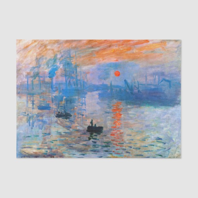 Papier Mousseline Claude Monet Sunrise (Recto)