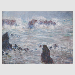 Papier Mousseline Claude Monet - Tempête au large de la côte Belle-Î