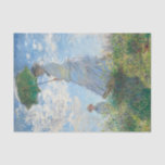 Papier Mousseline Claude Monet Une Femme Avec Un Parasol<br><div class="desc">Claude Monet,  Madame Monet et Son Fils (1875),  femme avec un Parasol.</div>