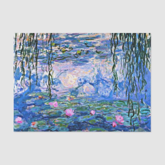 Papier Mousseline Claude Monet - Water Lilies, 1919, (Recto)