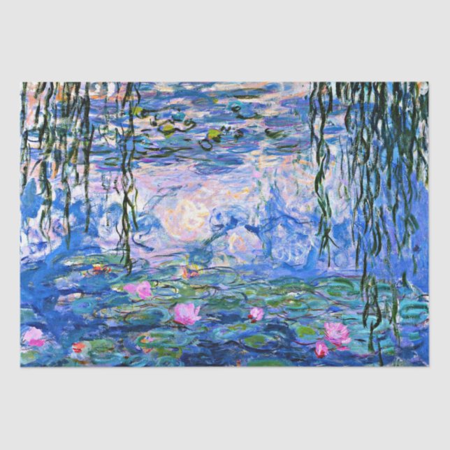 Papier Mousseline Claude Monet - Water Lilies, 1919, (Recto)