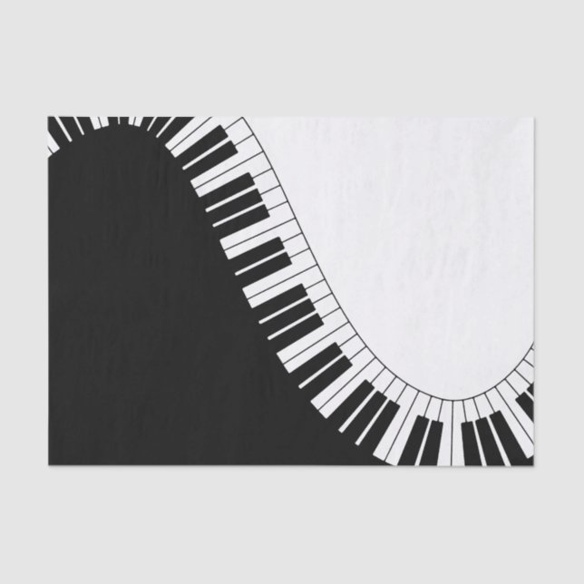 Papier Mousseline Clavier de piano (Recto)