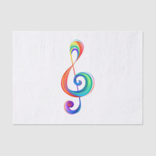 Papier Mousseline Clé arc-en-ciel