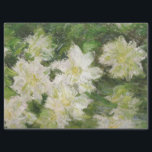 Papier Mousseline Clematis blanc par Claude Monet Tissue Paper<br><div class="desc">Claude Monet - Masters of Art Series</div>
