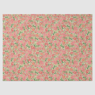 Papier Mousseline Clematis rose, rouge, Orange motif floral sur la f