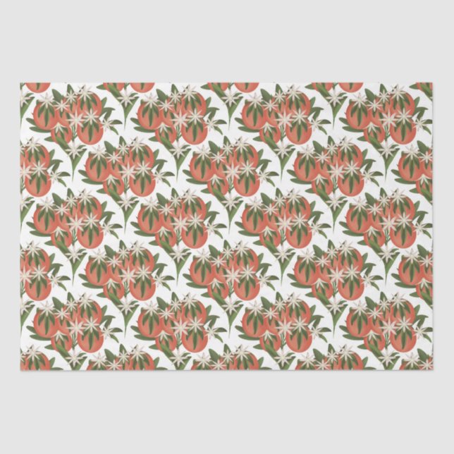 Papier Mousseline Clementine Little Cutie | Baby shower Citrus (Recto)