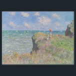 Papier Mousseline Cliff Walk à Pourville par Claude Monet<br><div class="desc">La promenade Cliff à Pourville by Claude Monet présente les environs du village de pêcheurs Pourville, en Normandie, et deux jeunes femmes qui se baladent à Cliff Walk à Pourville. L'herbe composée de bracelets courts, bruns et courbés semble frissonner dans la brise, et les versions subtilement modifiées des mêmes traits...</div>