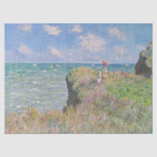 Papier Mousseline Cliff Walk à Pourville par Claude Monet