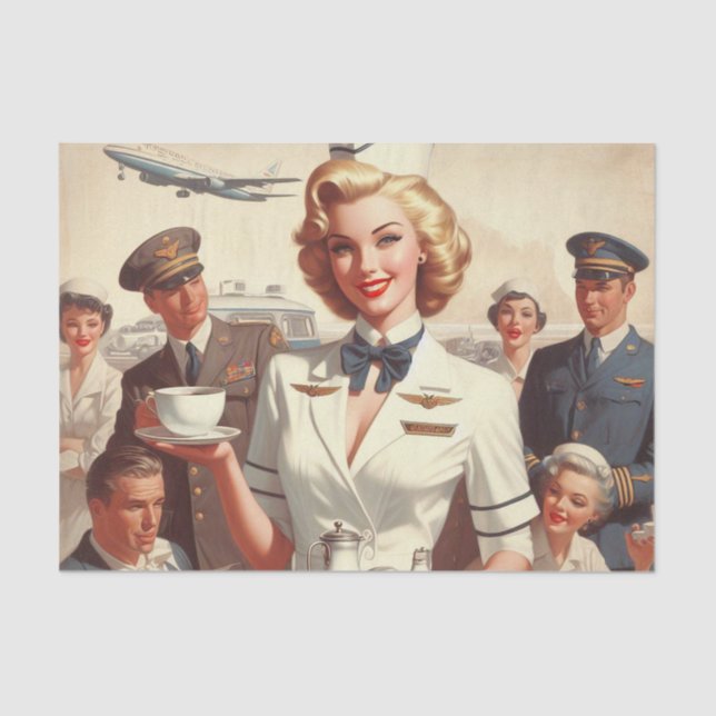 Papier Mousseline Clin de stadier vintage (Recto)