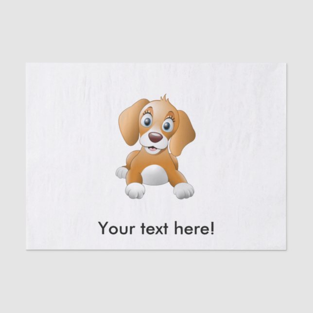 Papier Mousseline Clipart Brown de chien (Recto)