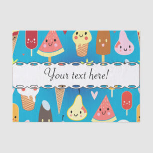 Papier Mousseline Clipart mignon de caractères de nourriture