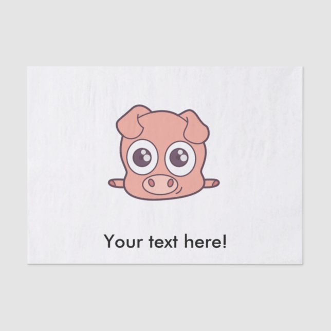 Papier Mousseline Clipart mignon de porc (Recto)