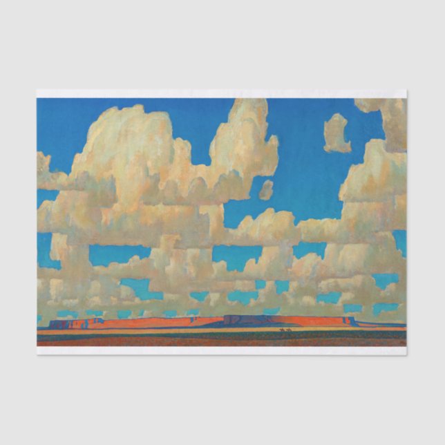 Papier Mousseline Cloud World par Maynard Dixon (Recto)