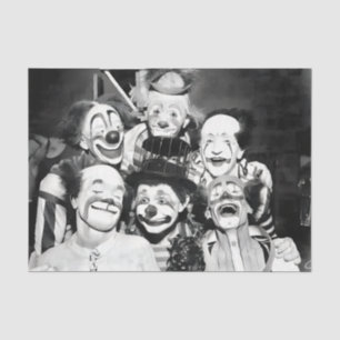Papier Mousseline Clowns vintages
