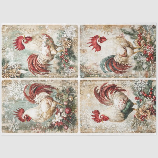 Papier Mousseline Cluckers de Noël (Recto)