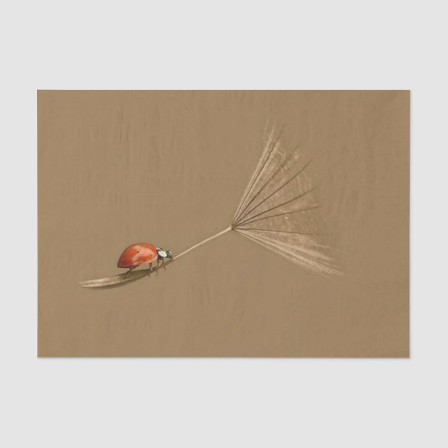 Papier Mousseline Coccinelle (Recto)
