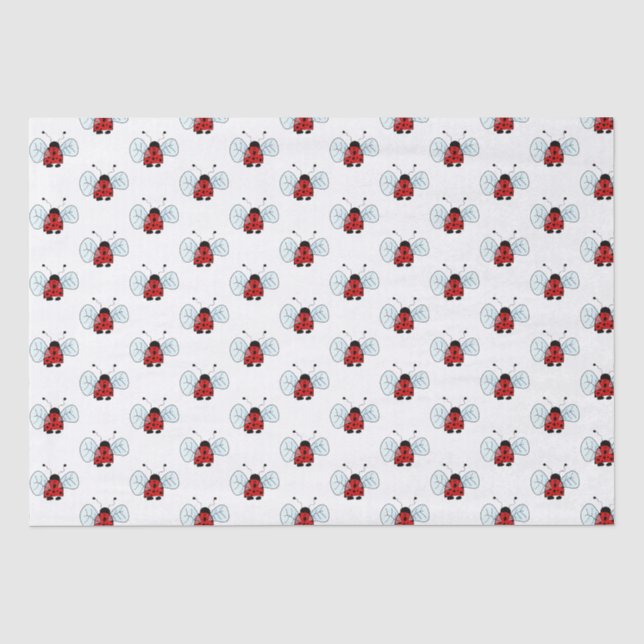 Papier Mousseline Coccinelle (Recto)