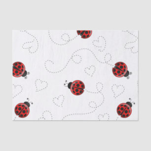 Papier Mousseline Coccinelle Rouge Coléoptère Amoureux des Insectes