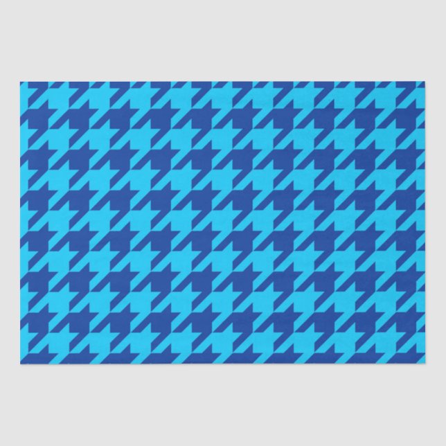 Papier Mousseline Coche Plaid en pied bleu (Recto)