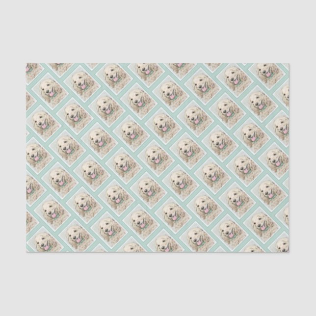 Papier Mousseline Cocker Spaniel Buff Peinture - Art Chien original (Recto)