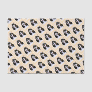 Papier Mousseline Cocker Spaniel (Parti) Peinture - Art Chien origin