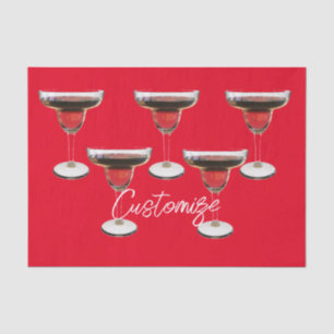 Papier Mousseline Cocktail Big Red Margarita Boire Thunder_Cove