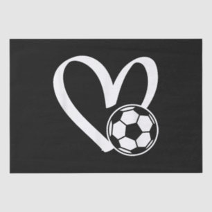 Papier Mousseline Coeur de balle de football