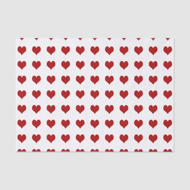 Papier Mousseline Coeur de la Saint-Valentin (Recto)