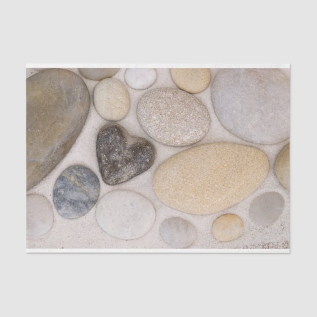 Papier Mousseline Coeur de pierre (Recto)