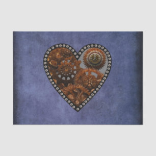 Papier Mousseline Coeur grunge d'horloges et de vitesses de
